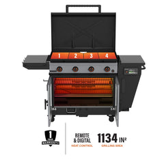Bronco 36” Griddle Vertical Pellet Smoker Combo
